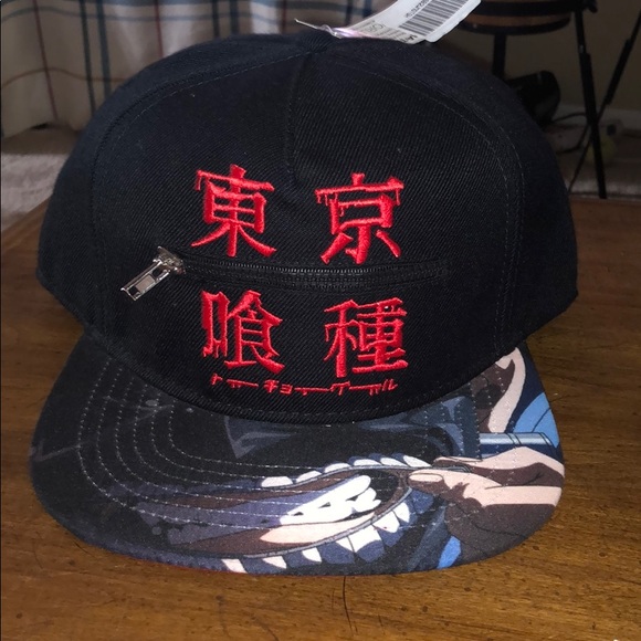Accessories Tokyo Ghoul Snapback Hat Zipper Anime Manga Cap